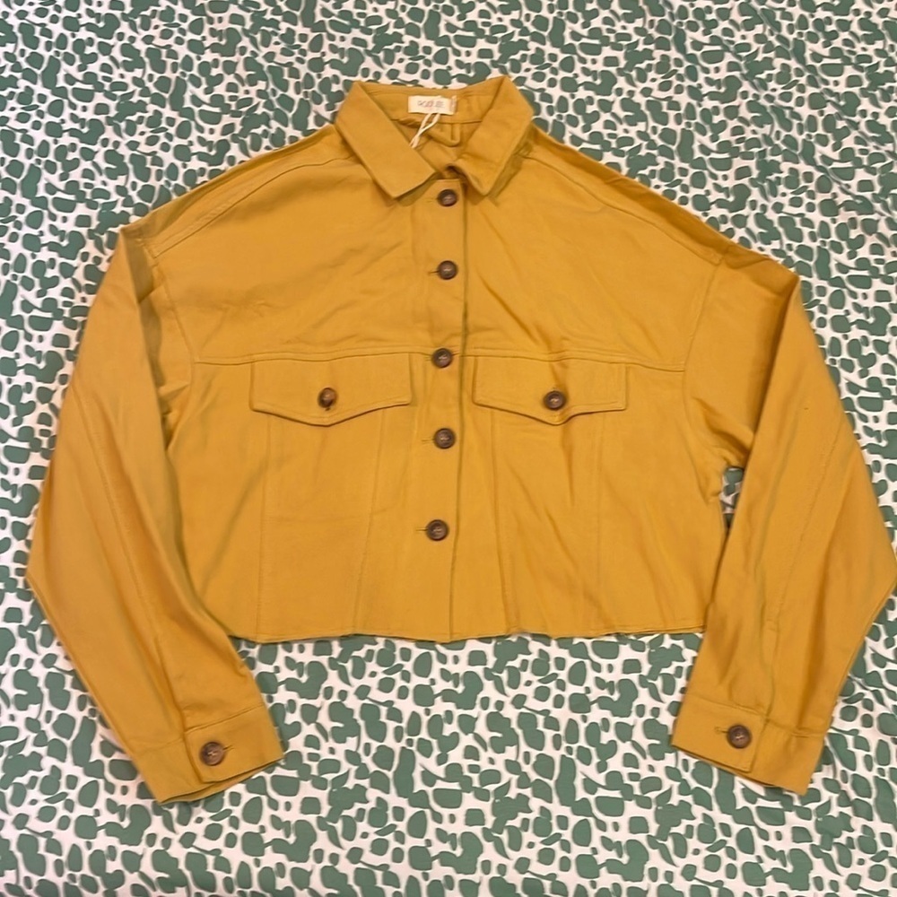 Roolee Button Crop Top Jacket